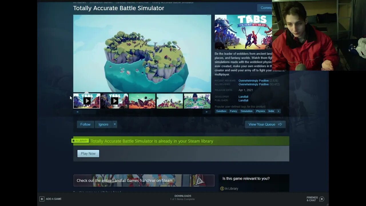 Tutorial For How To Download The Totally Accurate Battle Simulator On Steam