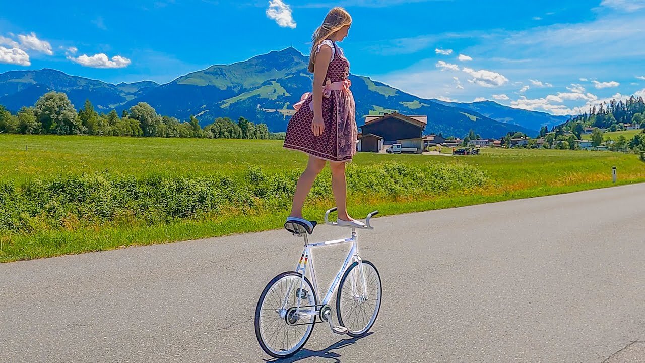 Incredible Bike Tricks Austrian Landscape.🥰❤️