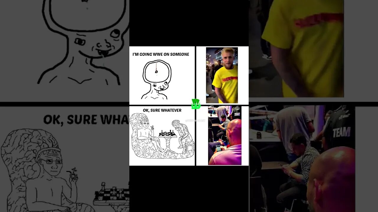 Andrew Tate ignoring Jake Paul while playing chess