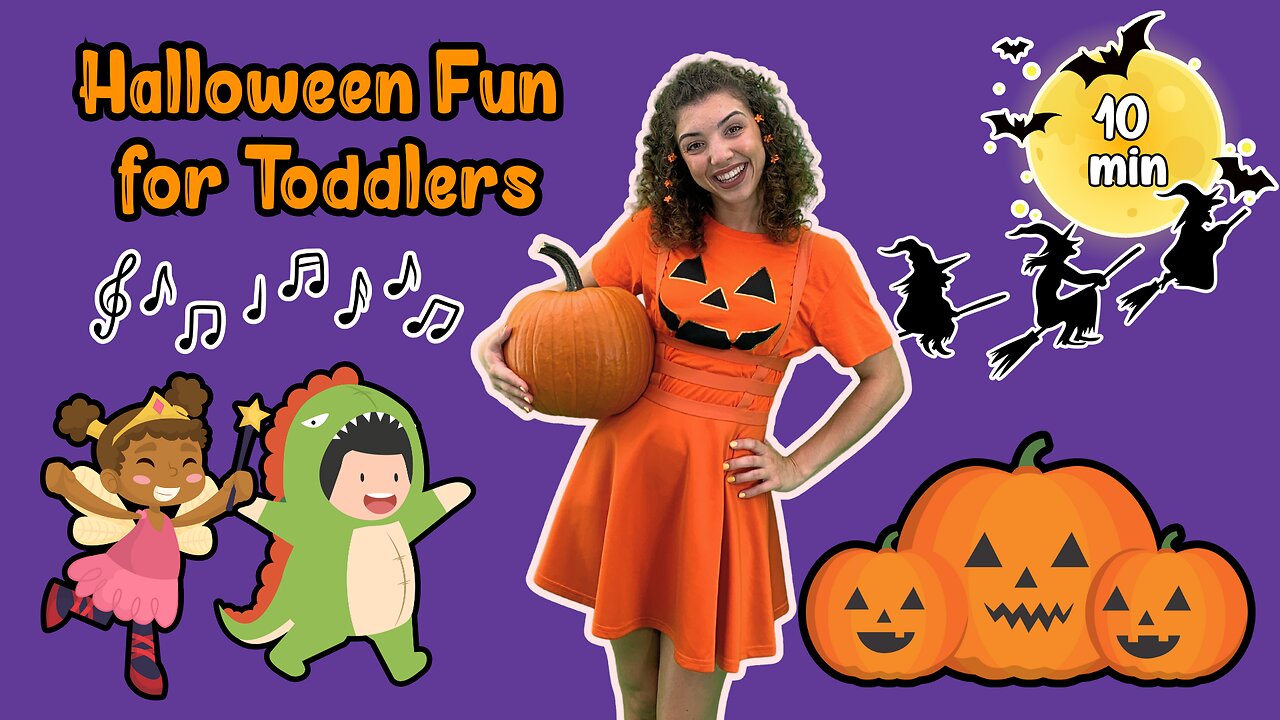 Halloween Fun for Toddlers 👻 Two Sing Along Songs 🎃