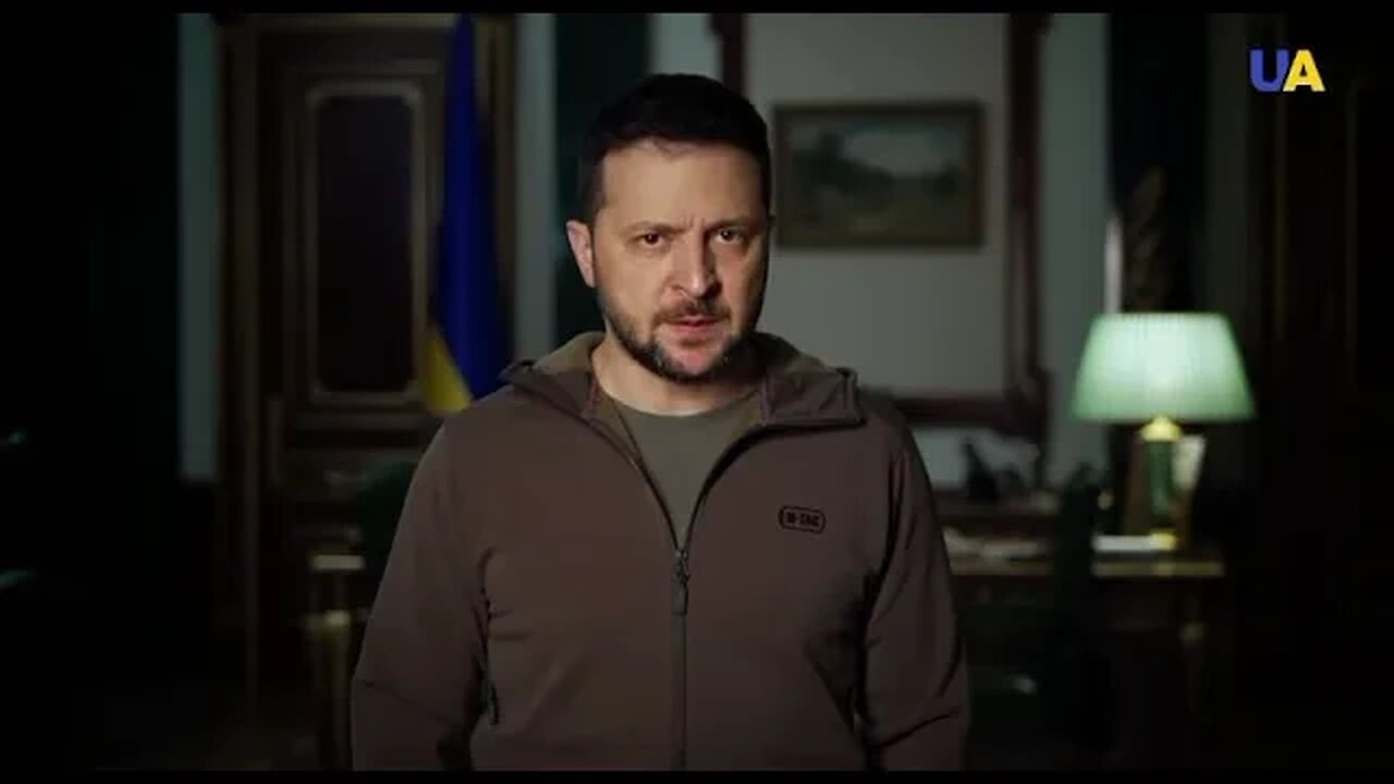 Address from Ukrainian president  Volodymyr Zelenskyy 