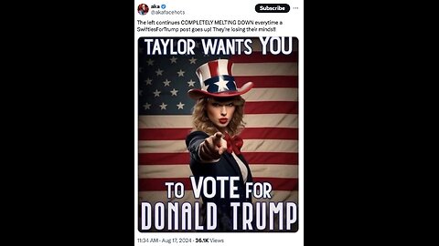 Donald Trump 'accepts' Taylor Swift's AI Endorsement