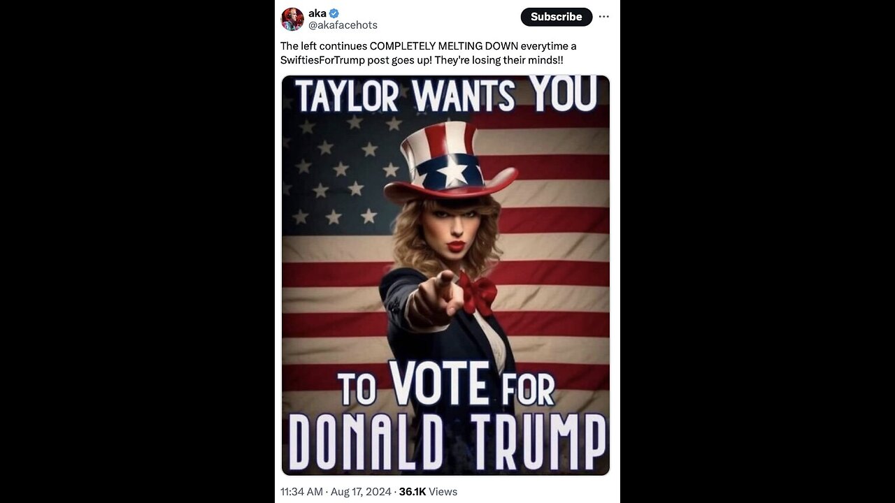 Donald Trump 'accepts' Taylor Swift's AI Endorsement