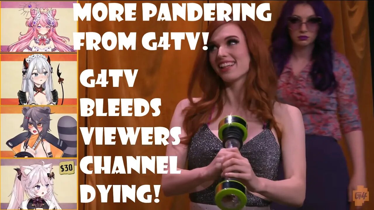 G4 bleeding viewers tries to win back LOST FANS | SEXUALIZES Amouranth for views!