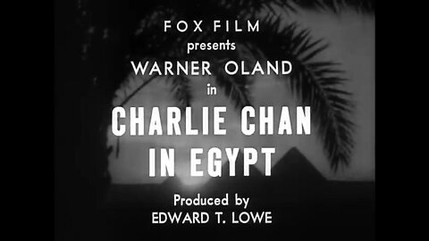 Charlie Chan in Egypt (1935) B&W Mystery Movie starring Warner Oland