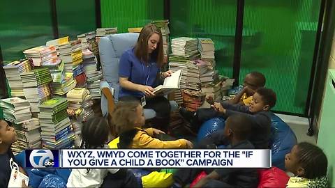 WXYZ, WMYD come together for the Ig you Give A Child A Book Campaign