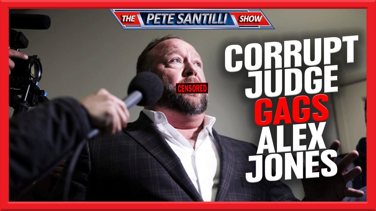 CORRPUT JUDGE NOT ALLOWING ALEX JONES TO TALK TO MEDIA