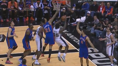 DeJuan Blair 18 Points 4 Stl 3 Blk Vs. Knicks, 2010-11.
