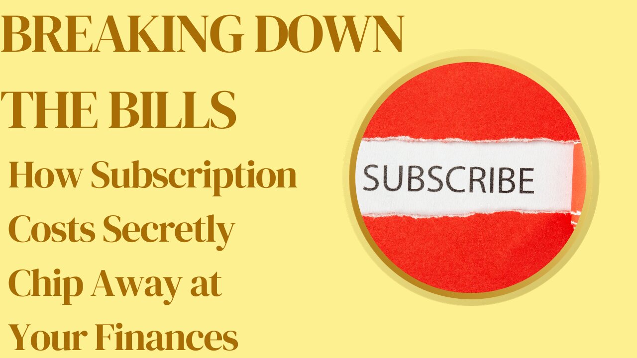 The Price You Pay: The Surprising Toll of Subscription Costs on Your Personal Finances