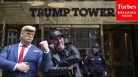 Trump Impersonator Performs Outside Trump Tower