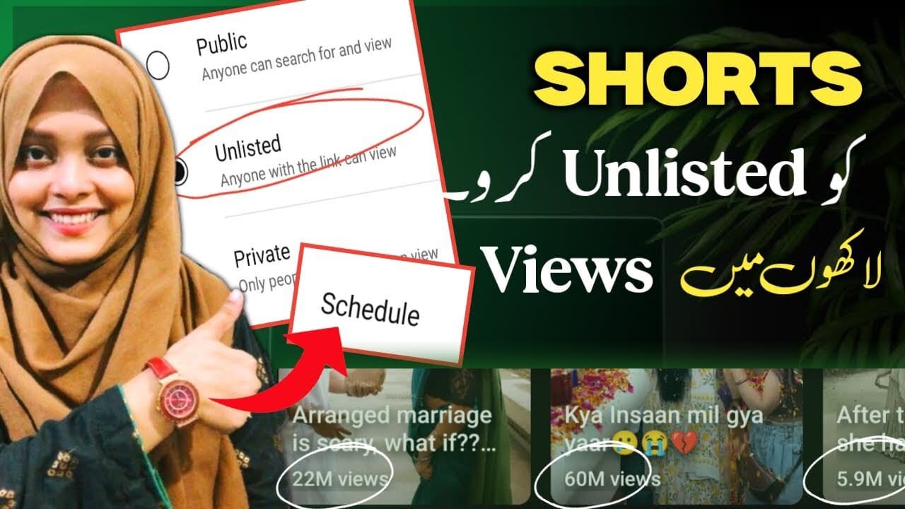 YouTube Video Or Shorts Unlisted ya Schedule Kiu Karty hn | Views Kaise badhaye 🔥