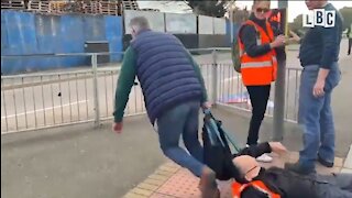 Angry Drivers Drag Environmental Protesters Off The Street in London
