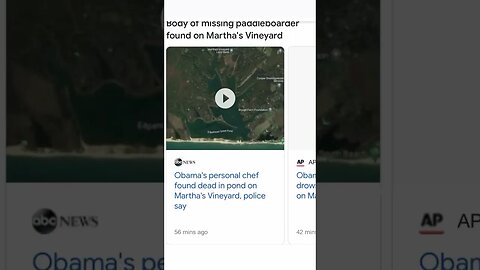 Obamas personal chef passed away from drowning near their home !