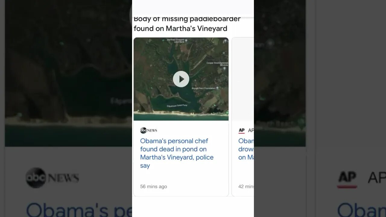 Obamas personal chef passed away from drowning near their home !