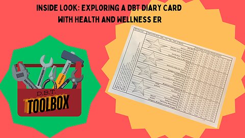 What is a DBT Diary Card? Using a DBT Diary Card for Self-Reflection #dbtskills