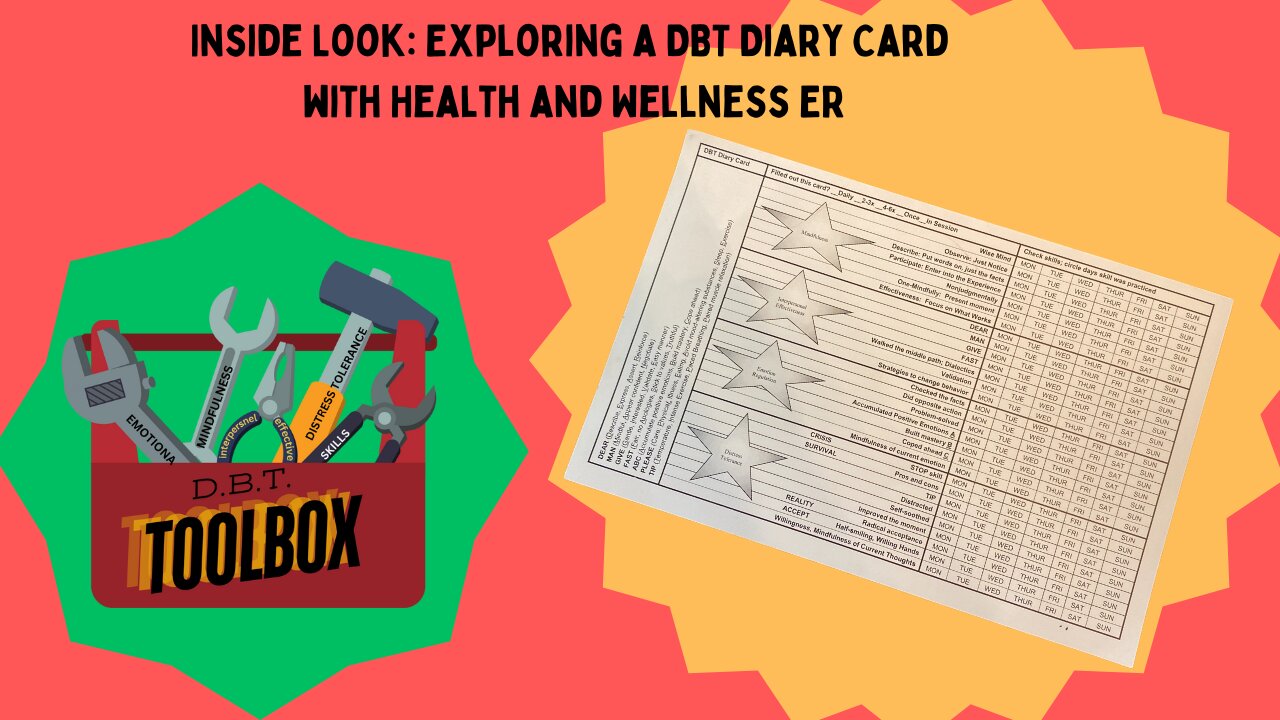 What is a DBT Diary Card? Using a DBT Diary Card for Self-Reflection #dbtskills