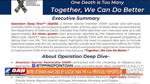 Tipping Point - More Veterans Have Died by Suicide Than the V.A. Previously Reported