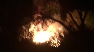 Large flames spotted near SR-94