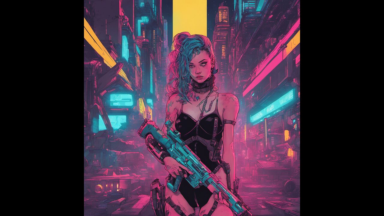 Cyberpunk Dark Techno mix - Music for gaming - Study music