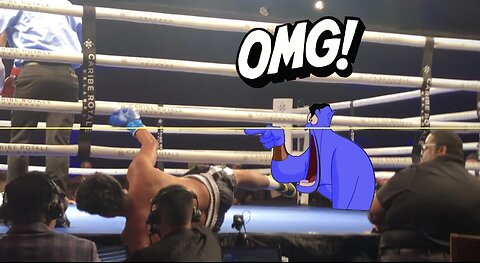 He got knocked out the ring