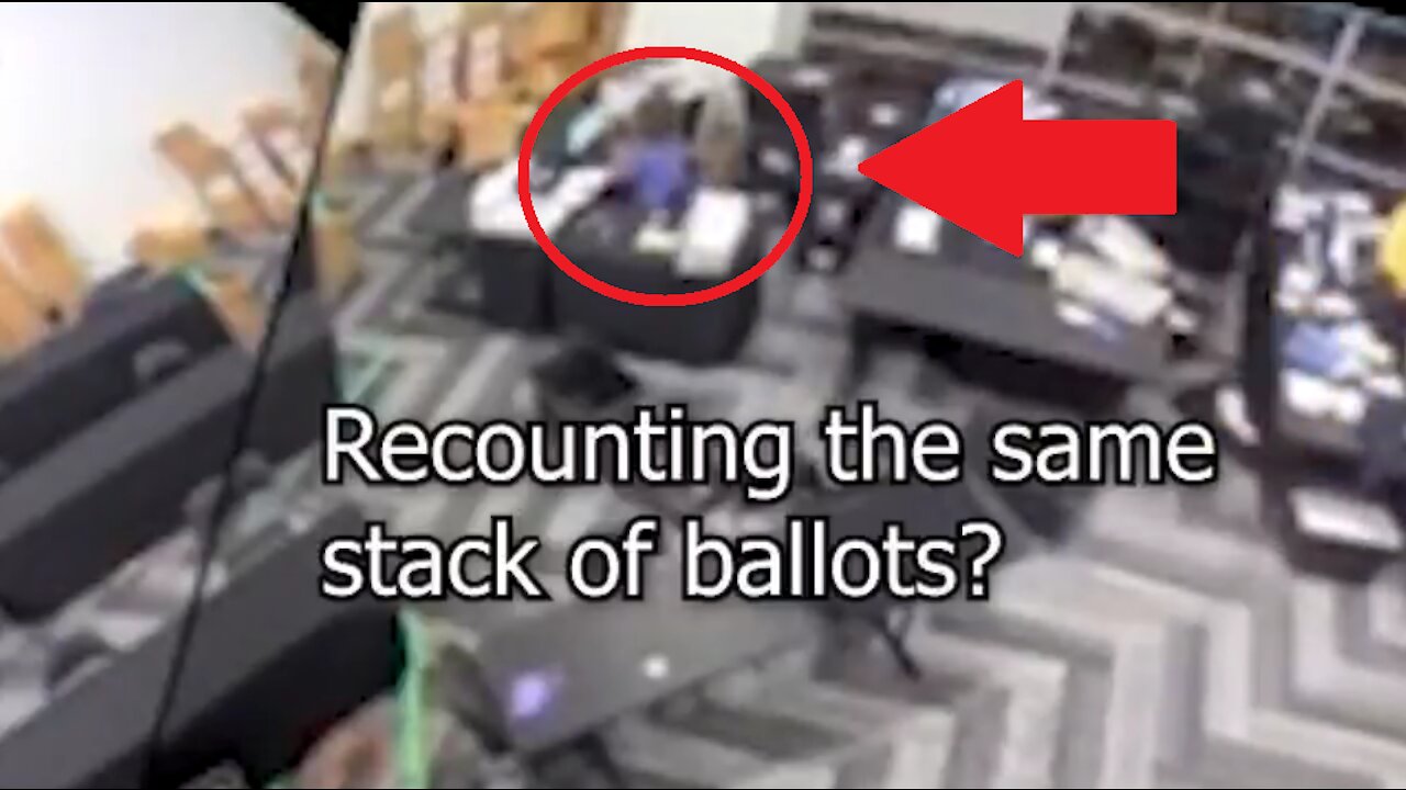 Georgia Election Worker Appears To Scan Same Ballot Stack 3 Times