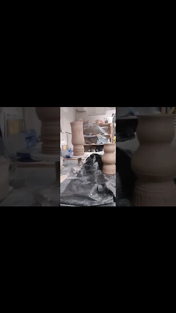Making tall vases for your knitting needle collections pt. 2 #infiniticraftingco #pottery #knitting