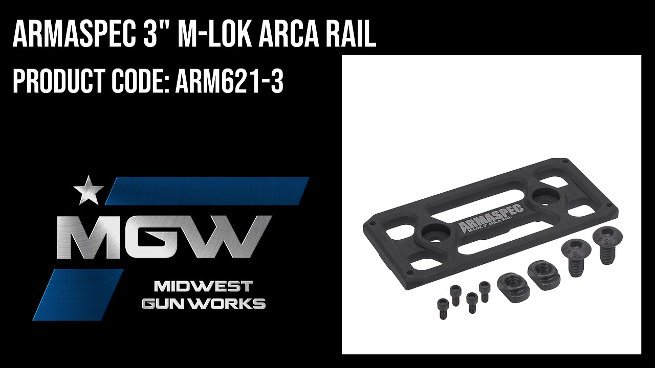 Armaspec 3" M-LOK ARCA Rail - ARM621-3
