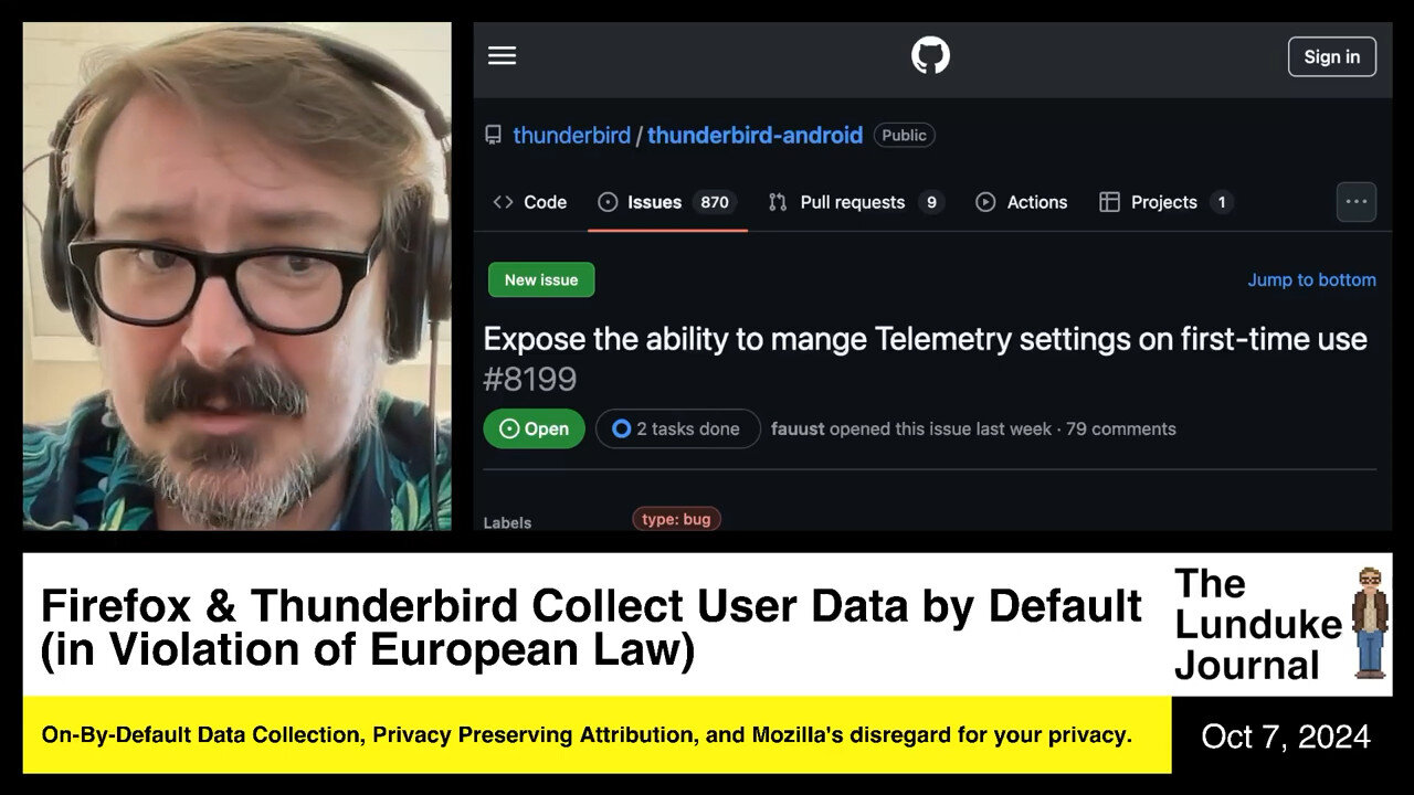 Firefox & Thunderbird Collect User Data by Default (in Violation of European Law)
