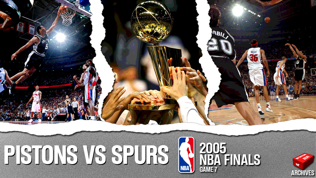 Pistons vs Spurs - GAMES OF THE DECADE - 2005 NBA Finals🔥 | Game 7 Best Plays
