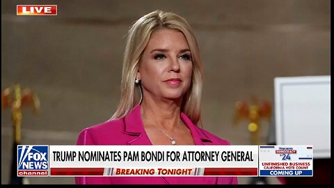 Trump nominates Pam Bondi for US attorney general