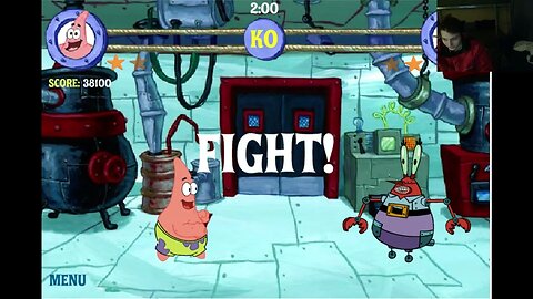 Patrick VS Mr Krabs Robot In A Nickelodeon SpongeBob SquarePants Reef Rumble Battle