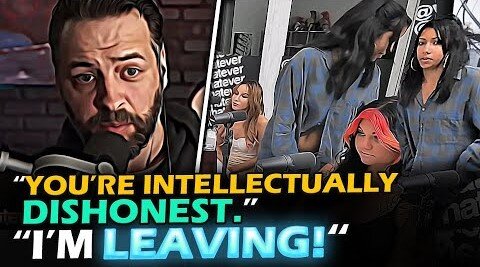 RUDE College BRAT Throws TANTRUM and RAGEQUITS When Andrew CALLS Her OUT During Patriarchy Debate