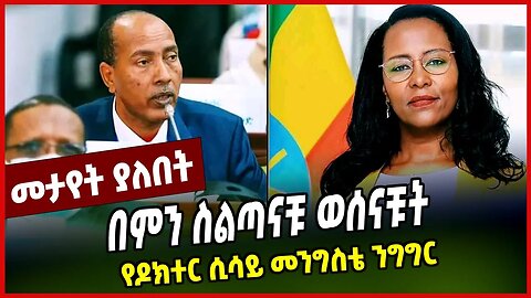 በምን ስልጣናቹ ወሰናቹት | የዶክተር ሲሳይ መንግስቴ ንግግር || SISAY MENGISTE || ADANECH ABEBE || MAR-17-23