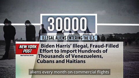 MASS ALIEN IMPORTATION SCHEME ✈️ — Biden-Harris Admin Illegally Flies in 30,000 Aliens Monthly!