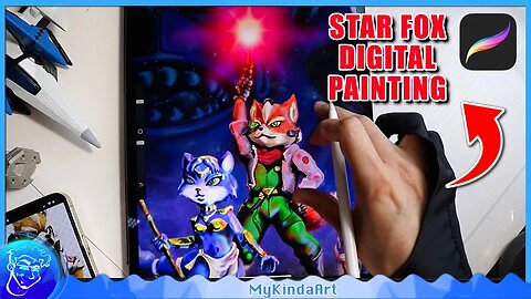 How To Draw Fox McCloud | Nintendo's Star Fox (Digital Painting)