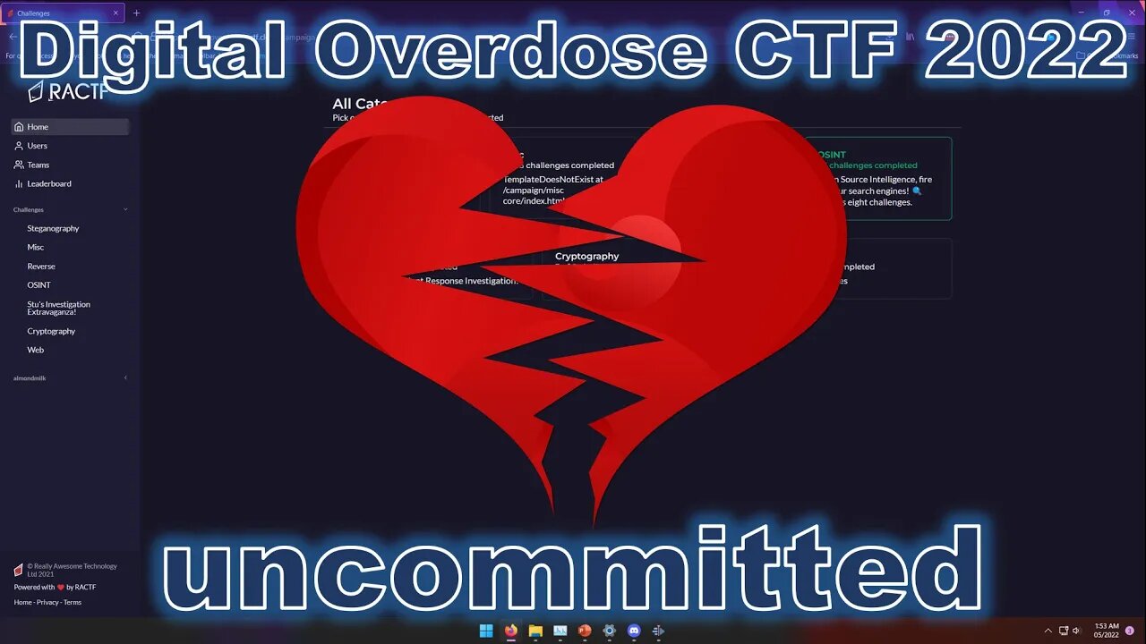 Digital Overdose CTF 2022: uncommitted