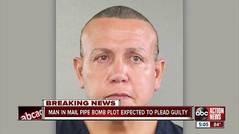 File shows guilty plea set for Florida man in pipe bomb mail case