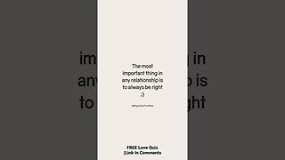 The MOST Important Thing In Any Relationship…