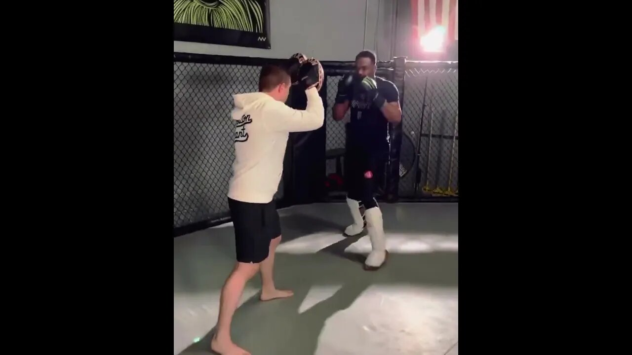 A beefed up Jon Jones is staying on the grind ahead of his comeback.