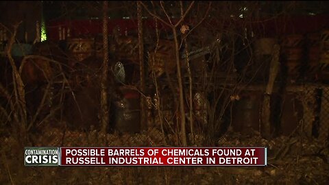 Possible barrels of chemicals found at Russell Industrial Center in Detroit