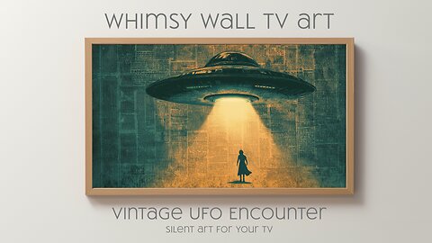 Vintage UFO Encounter: Silent Art For Your TV | 4K