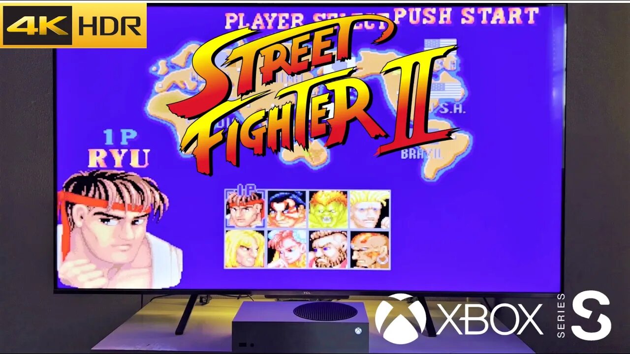 STREET FIGTHER 2 - Teste no (Xbox Series S) Gameplay [4K Qled HDR] 60FPS