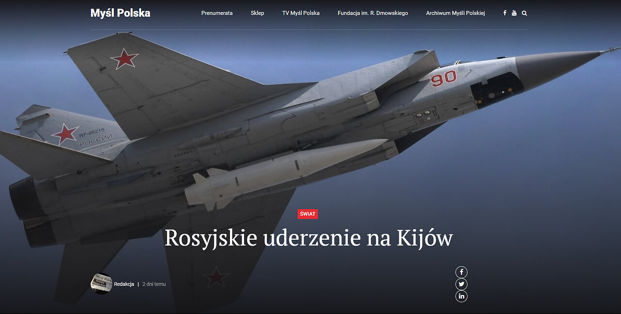 Rosyjskie uderzenie na Kijów 2024.01.02