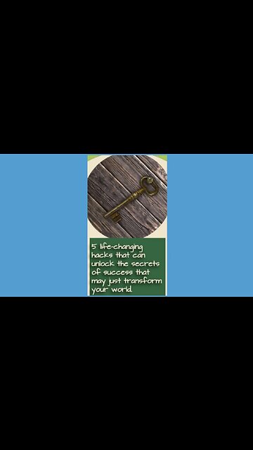 5 life changing hacks to improve your life! #hacks #life #success #happiness