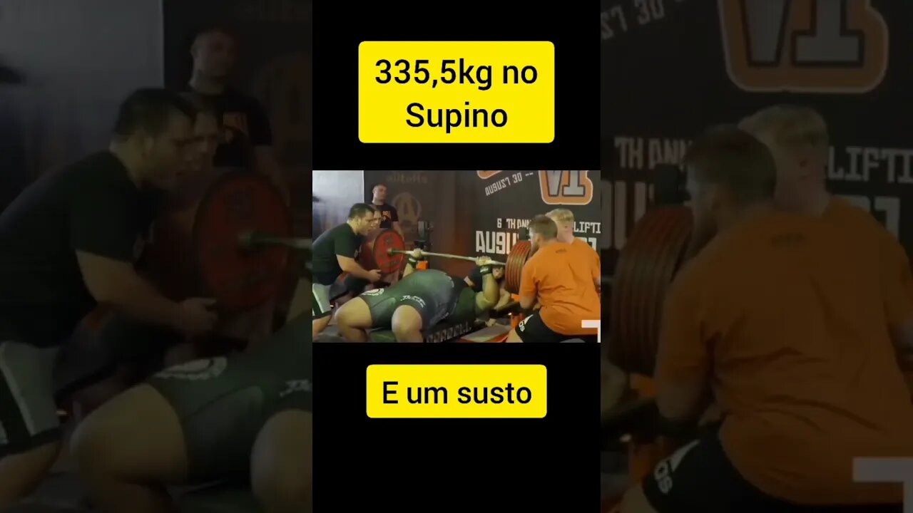 Supino de 335,5kg de Julius Maddox.