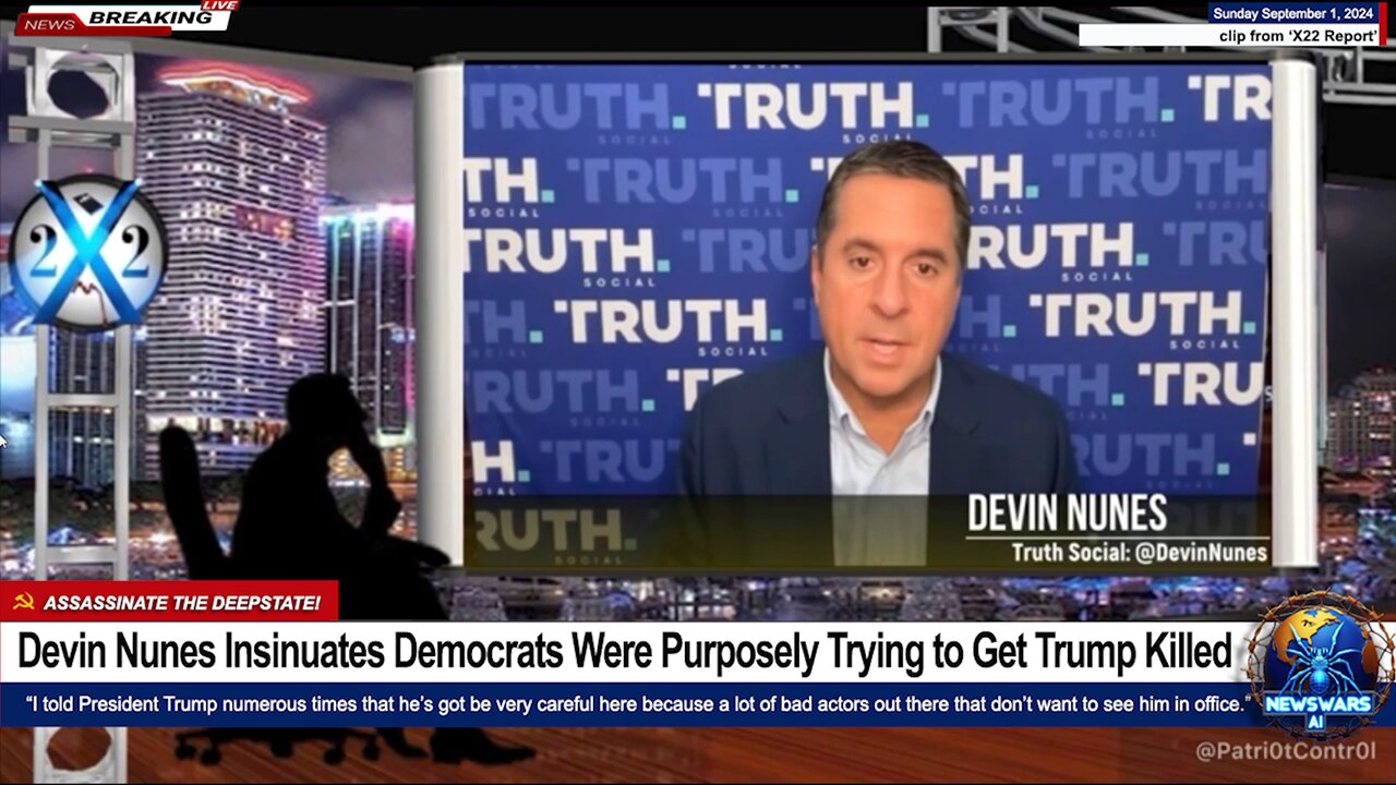 Devin Nunes Insinuates Democrats Were Purposely Trying to Get Trump Killed (Assassination Attempt)