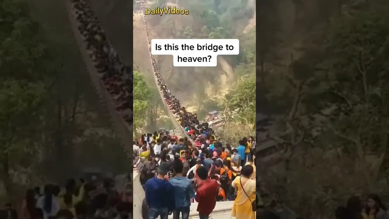 Scary Bridge in India 😱 #india #shorts