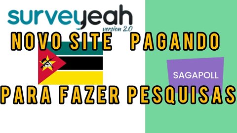 NOVO SITE IGUAL A SAGAPOLL PAGANDO 5$ PARA FAZER PESQUISAS EM #MOÇAMBIQUE E #ANGOLA