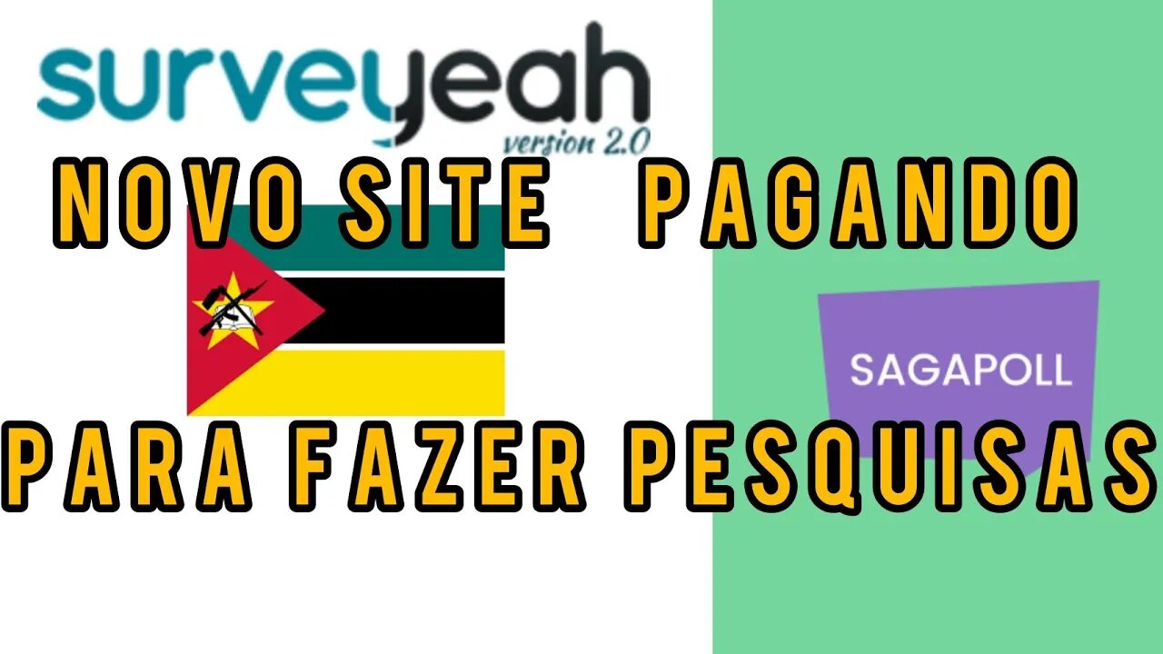 NOVO SITE IGUAL A SAGAPOLL PAGANDO 5$ PARA FAZER PESQUISAS EM #MOÇAMBIQUE E #ANGOLA