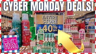 Bath & Bodyworks | CYBER MONDAY DEALS | 40% OFF EVERYTHING! | STORE WALK THRU | #bathandbodyworks